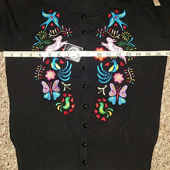 Banjo & Cake Rabbit Peacock Bird Cardigan - Picture 8 of 8